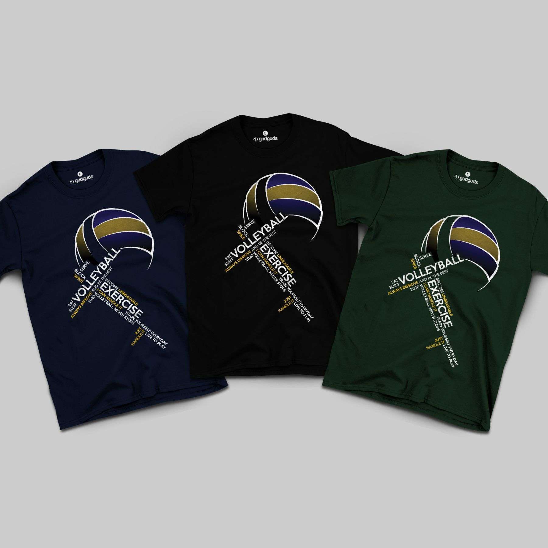 VOLLEYBALL TYPOGRAPHY